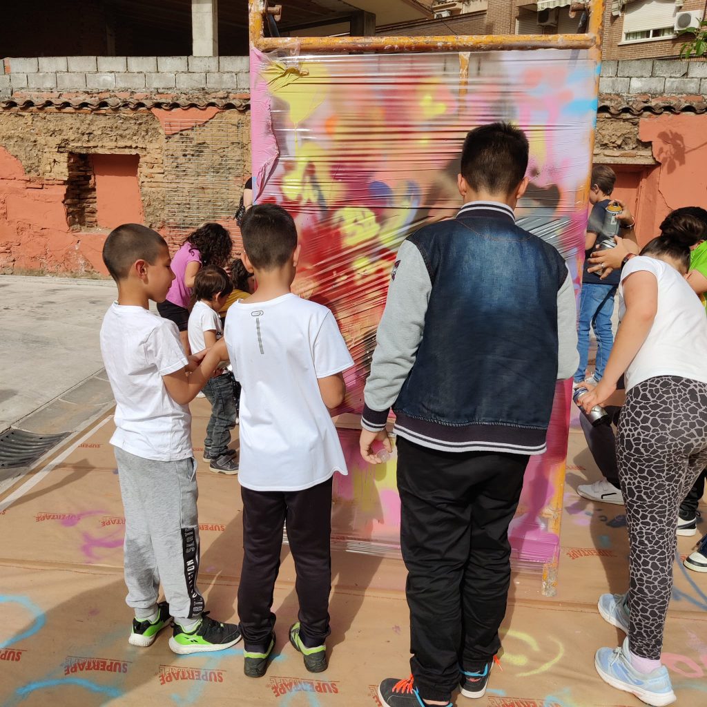 taller niños graffitis