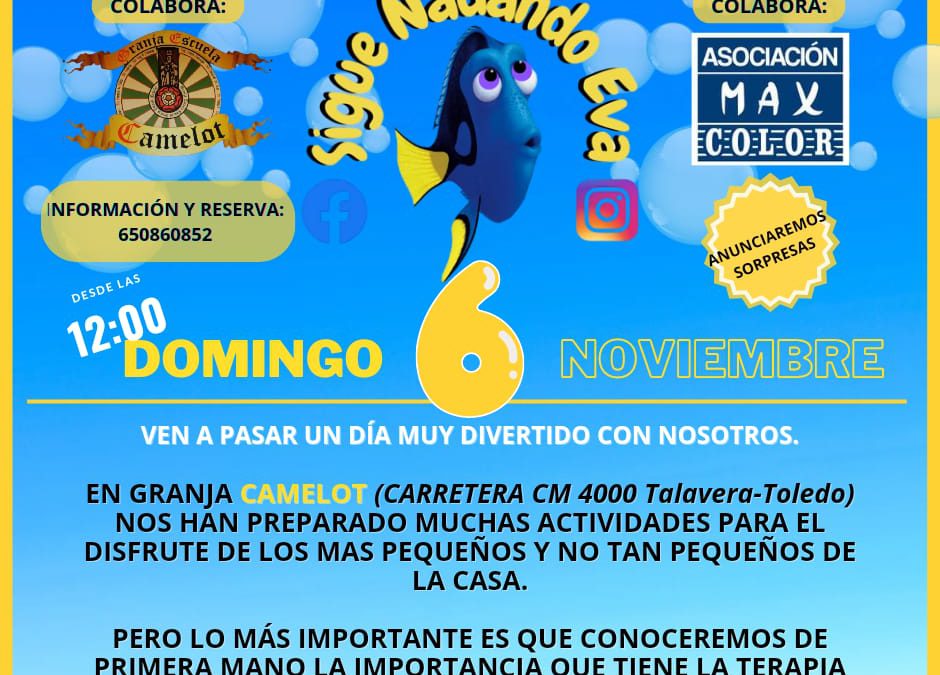 La Asociación Max Color colabora con el evento «Sigue nadando, Eva»