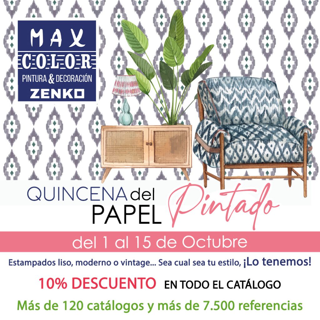 quincena del papel pintado en Max Color