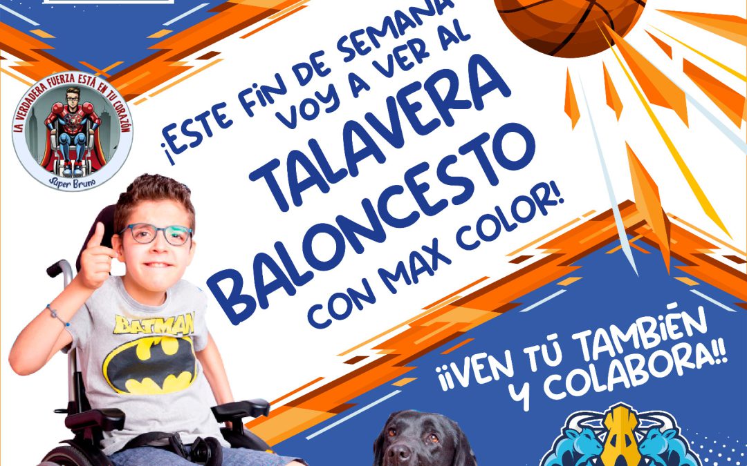 Max Color. Pintura & Decoración invita a Bruno a disfrutas de un partido del Baloncesto Talavera