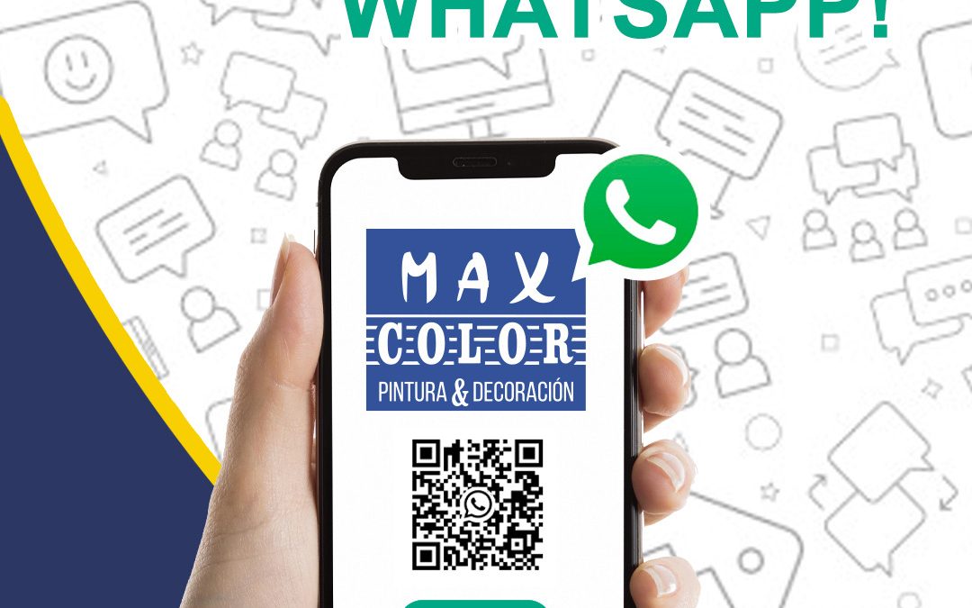 Max Color. Pintura & Decoración lanza su canal de WhatsApp: ¡Entérate de todas nuestras novedades al instante!